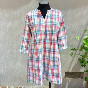 Trovata for United Arrows Plaid Shirt Dress Sz S
